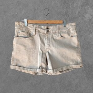 Levi's Denizen Cuffed Khaki Shorts Y2k Mid-rise Size 10